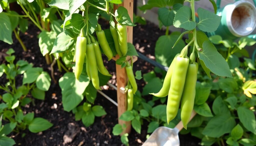 caring for snap pea plants