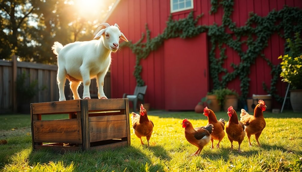 delightful companionship of goats