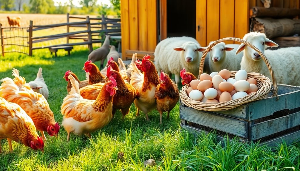 egg production through chicken farming