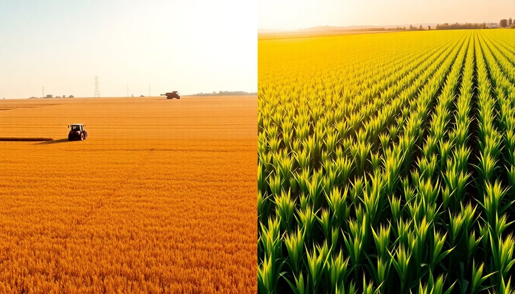 grain farming intensity comparison