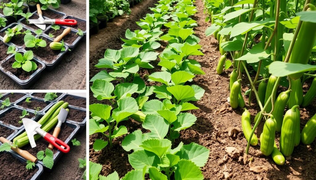 planting techniques for growing cucumbers