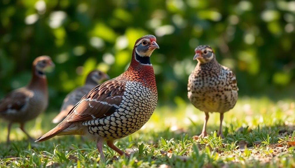 quail gender characteristics comparison