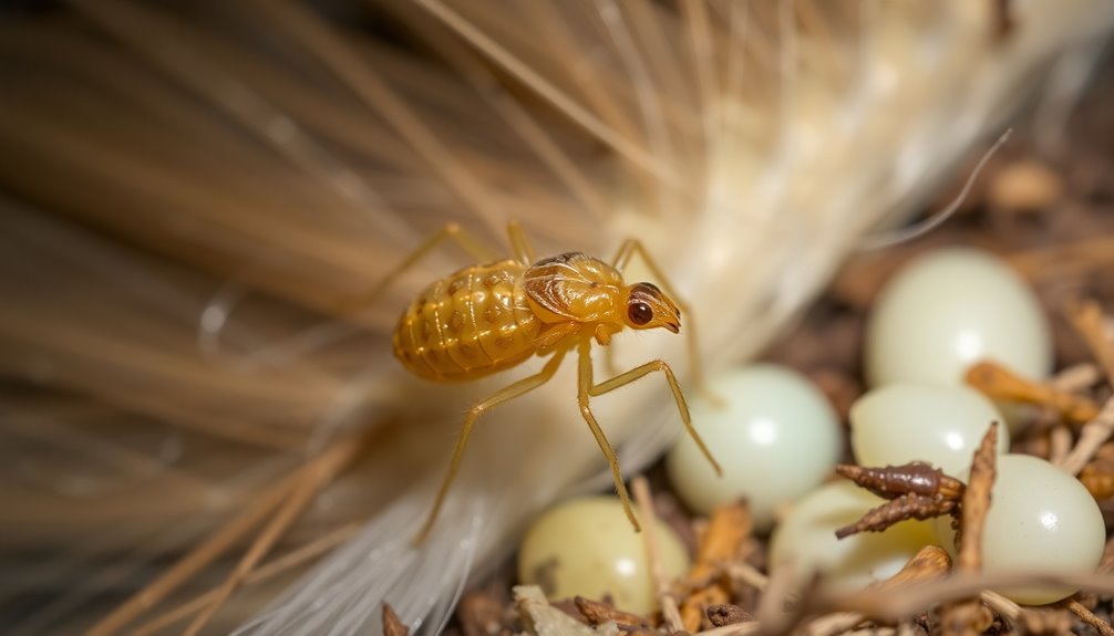 recognizing quail mite characteristics