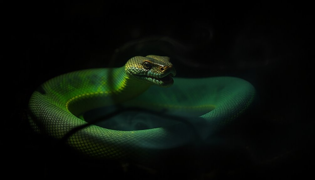 snakes visibility in darkness