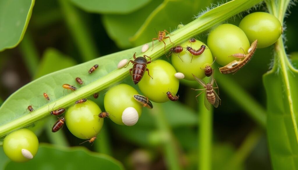 snap pea pests