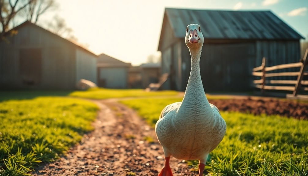 solo goose faces adversity