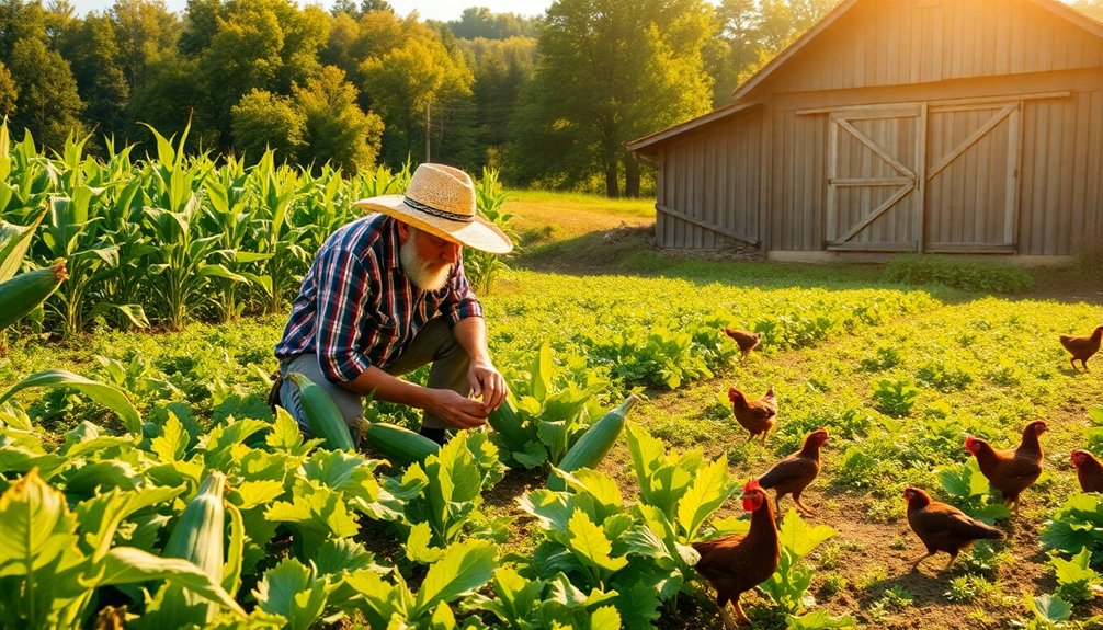 sustainable self sufficient agriculture practice