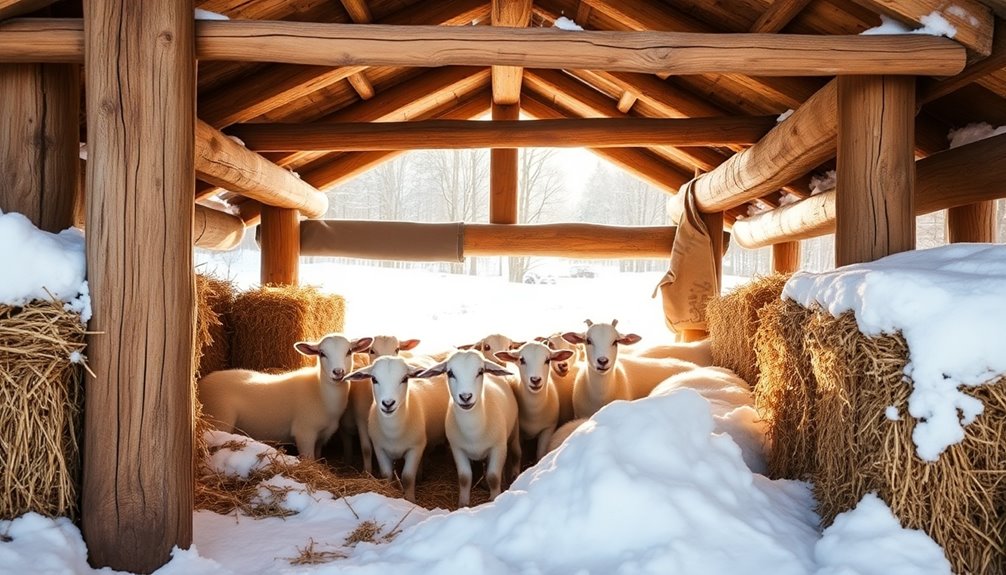 winter protection for goats