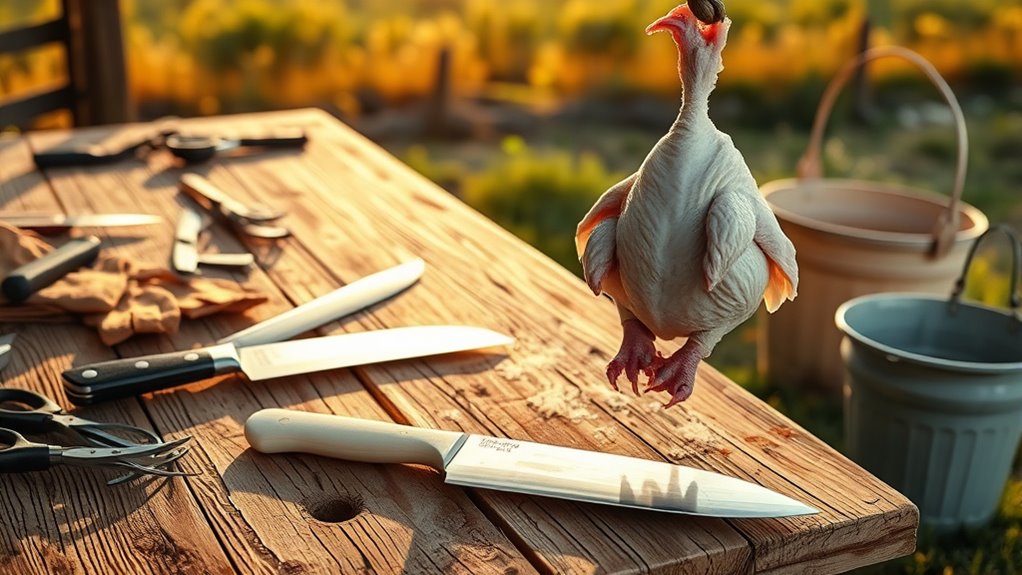 butchering requires proper tools