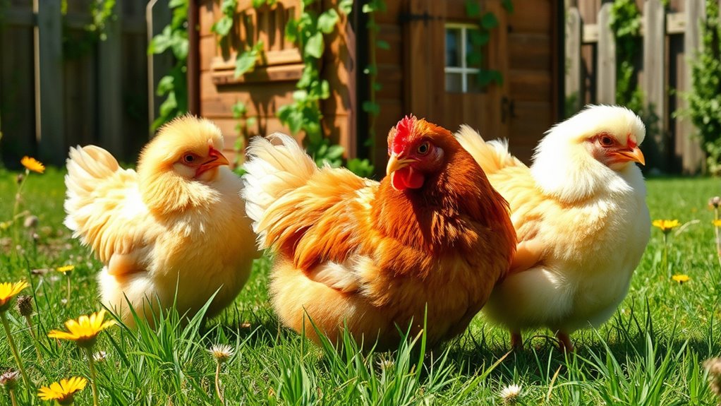 caring for fluffy chickens