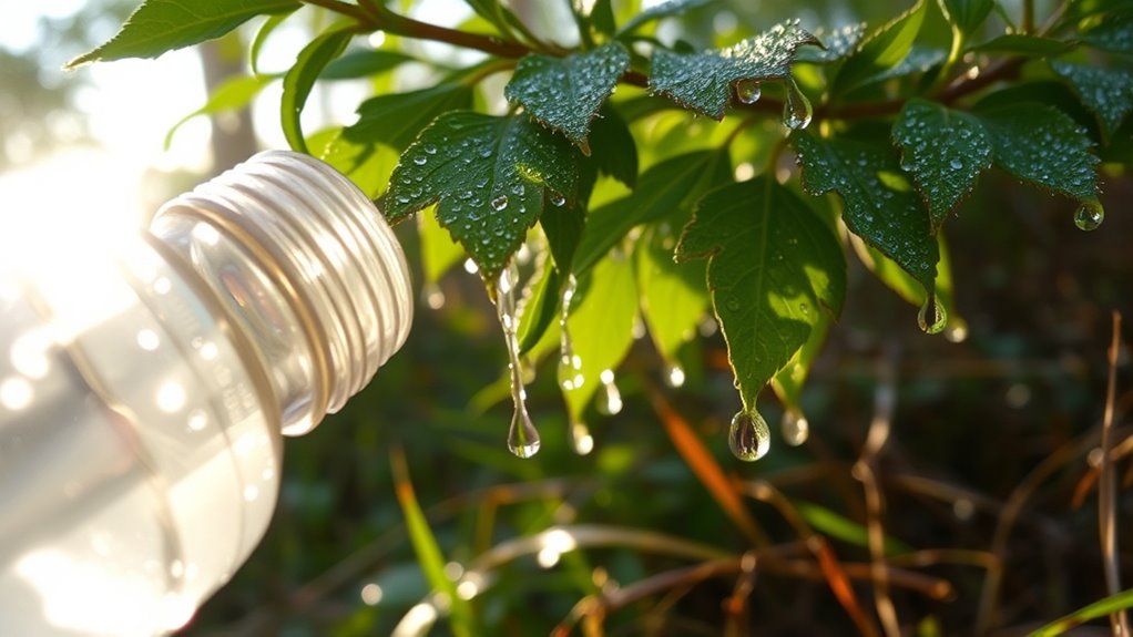 condensation collection from plants