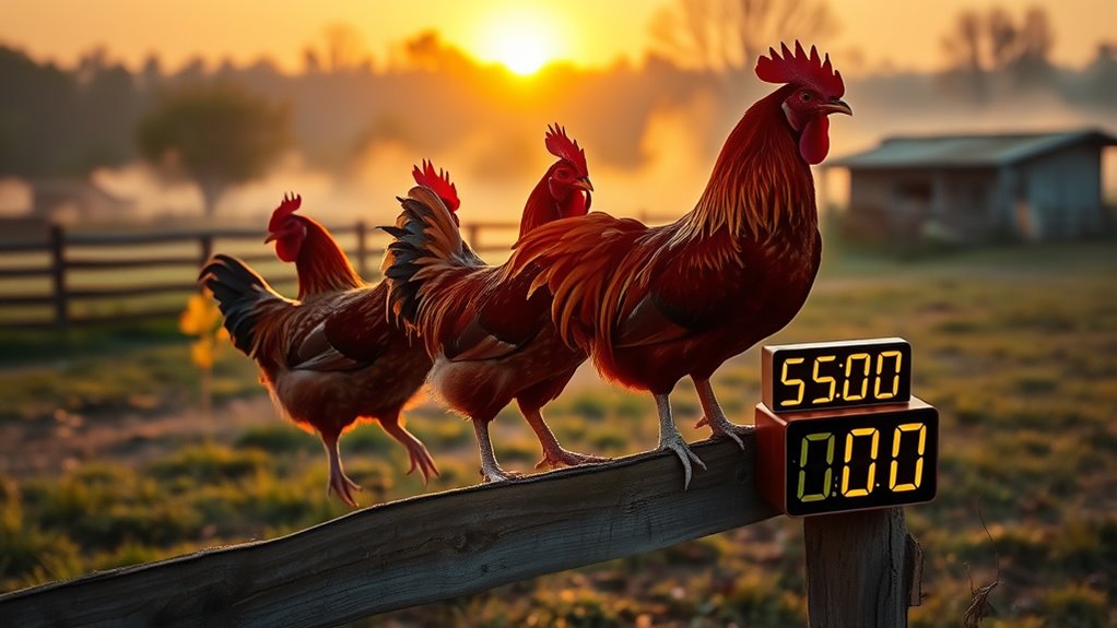 crowing behavior experimental results