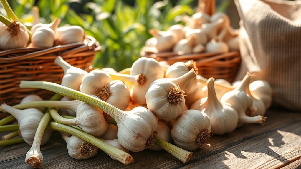 curing and storing garlic