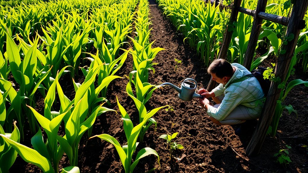 effective small scale corn cultivation