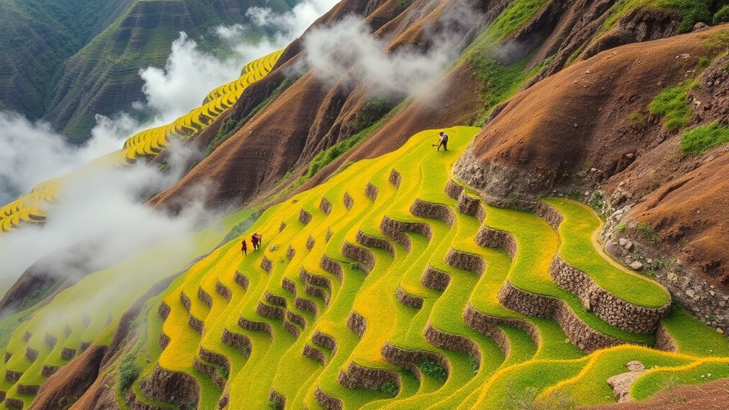 efficient hillside agricultural method