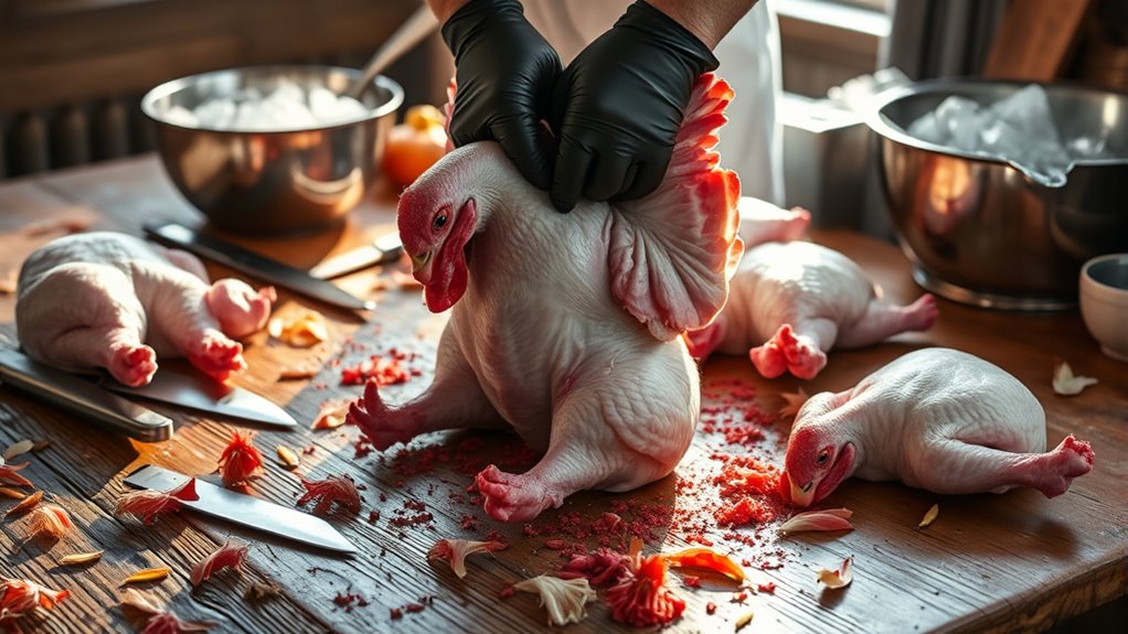 ethical chicken slaughter techniques