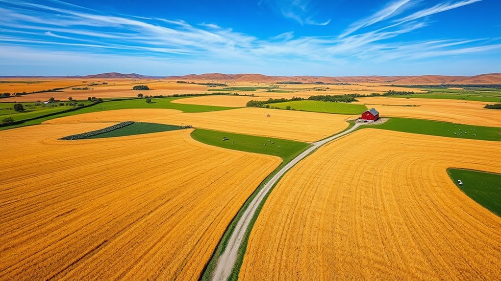 extensive agriculture geographic spread