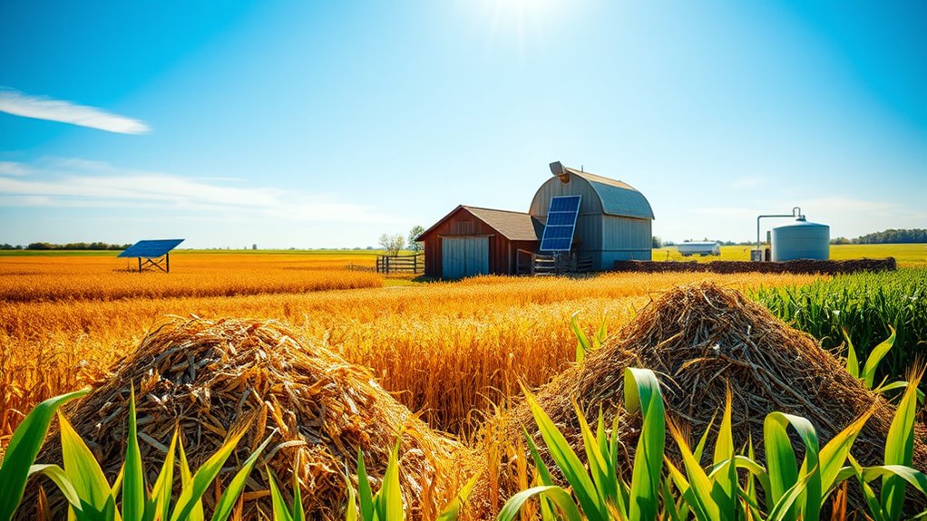 farm residues for biomass energy