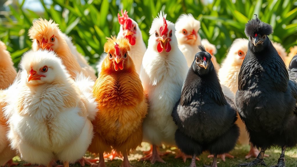 fluffy chicken traits highlighted
