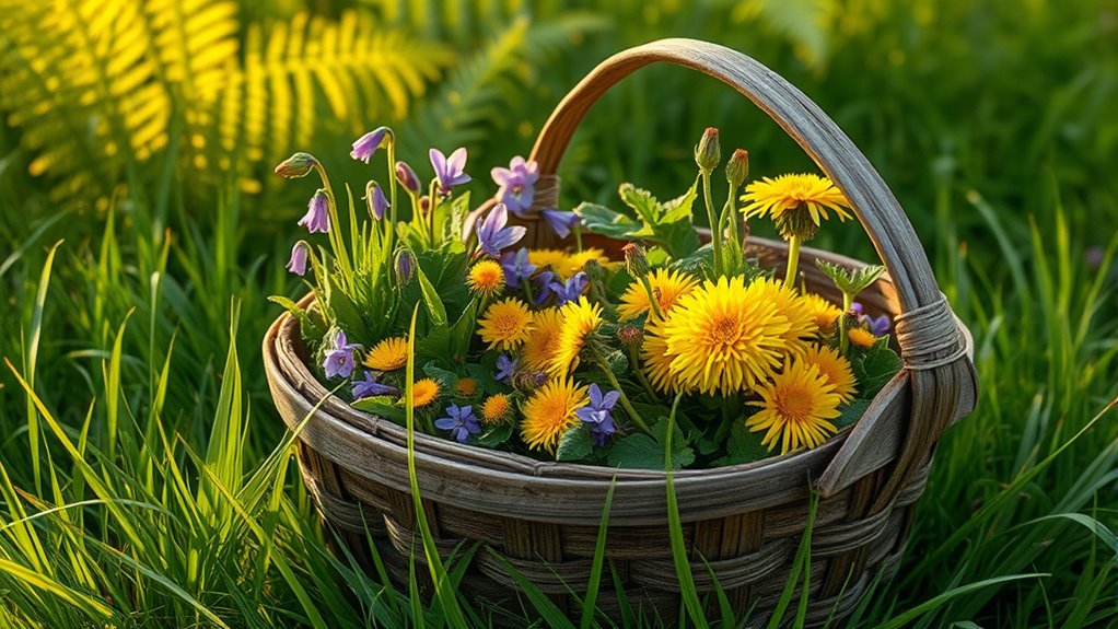 foraging for wild ingredients