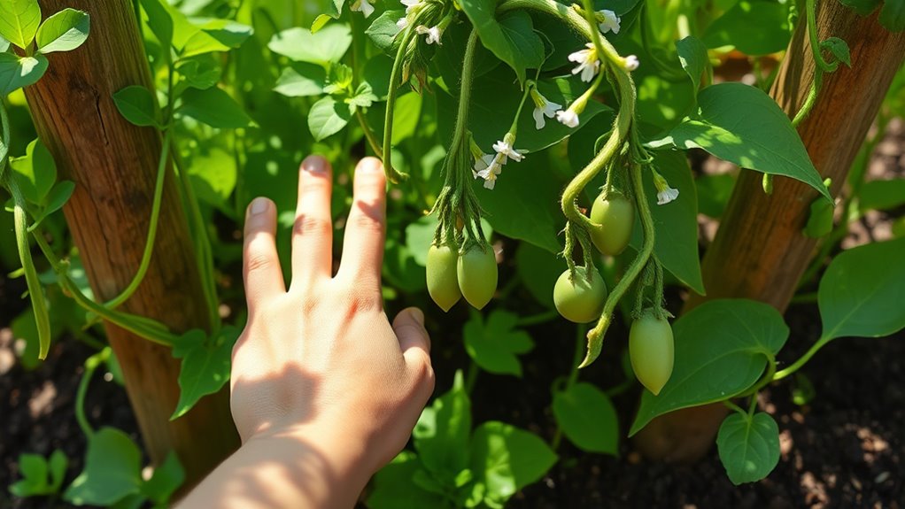 green round edible legumes