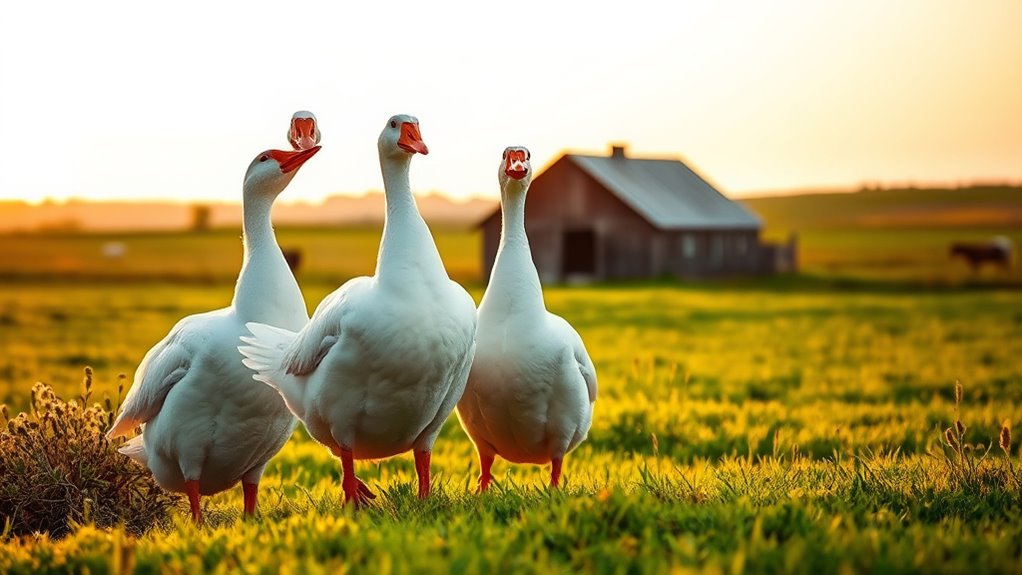 guarding properties with geese