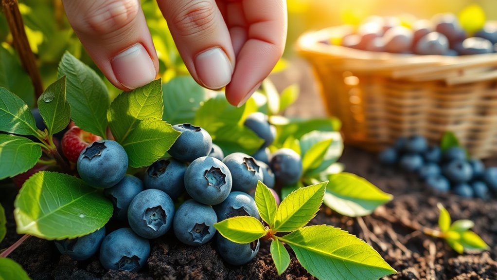 harvest and preserve blueberries