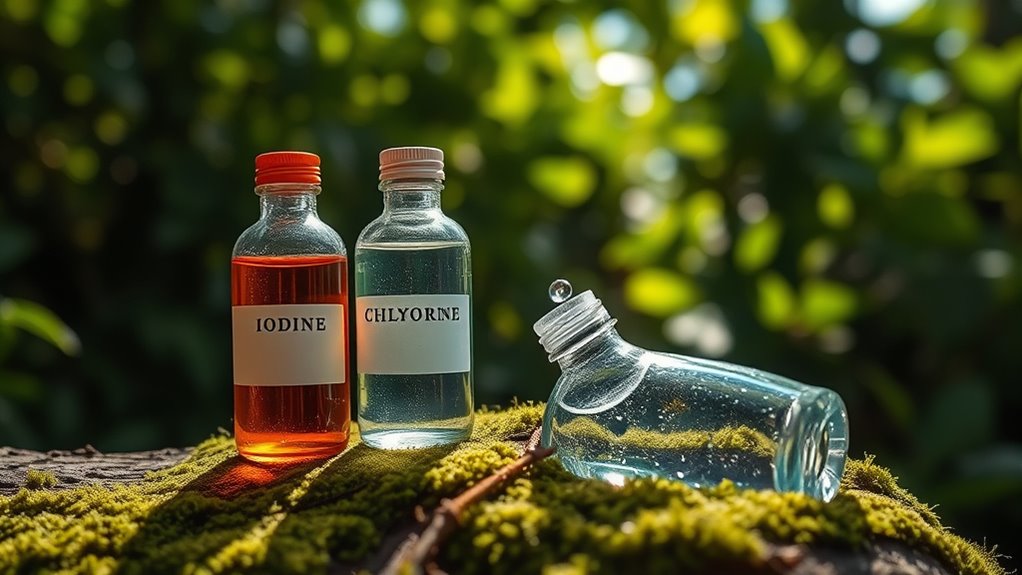 iodine and chlorine treatments