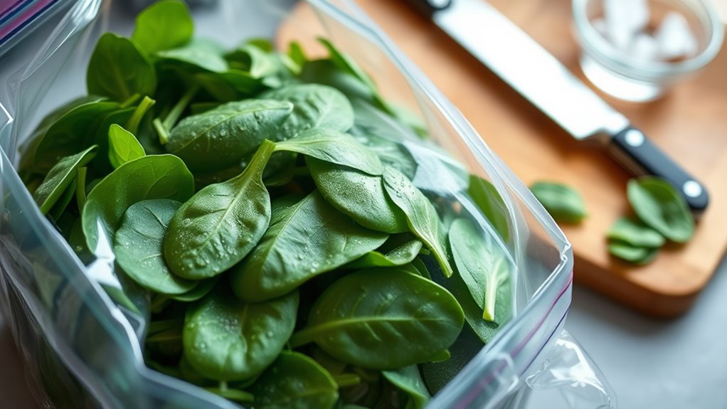 long term spinach preservation techniques