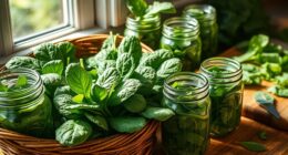 long term spinach storage methods