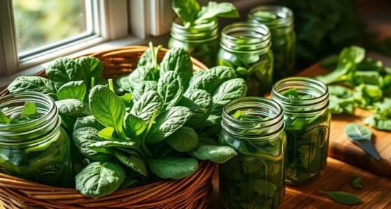 long term spinach storage methods