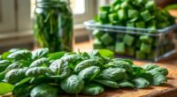 long term spinach storage methods
