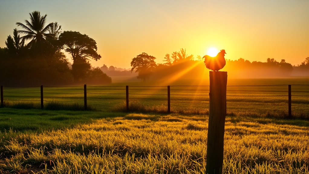 morning crowing time analysis