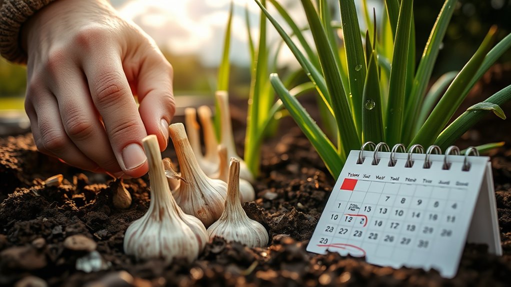 optimal garlic planting time