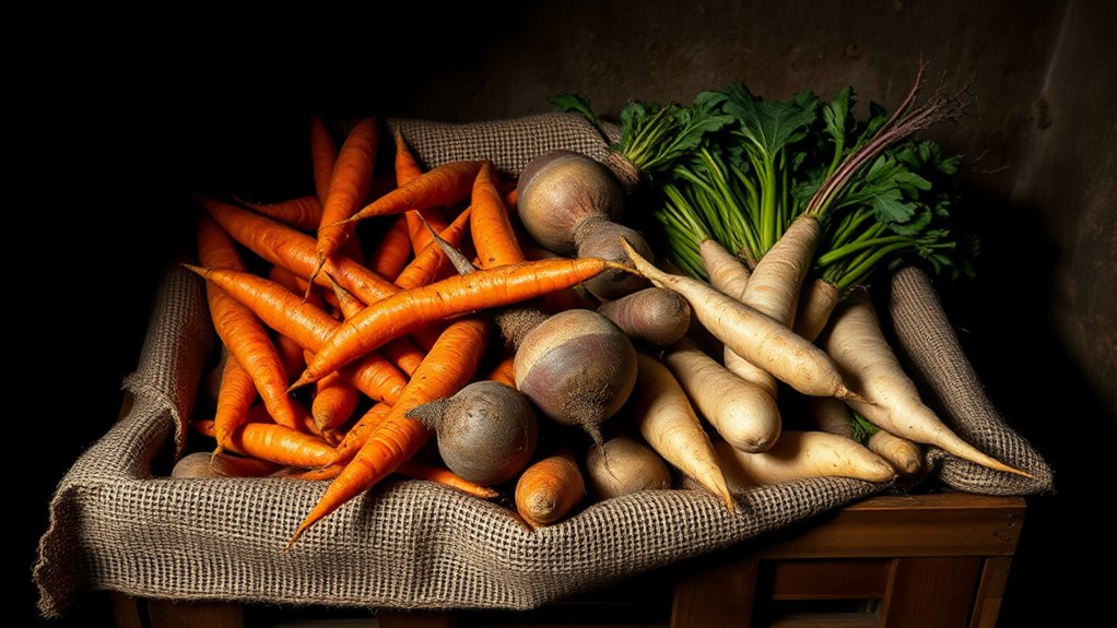 optimal storage for roots