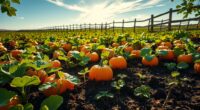 plant nurture harvest pumpkins