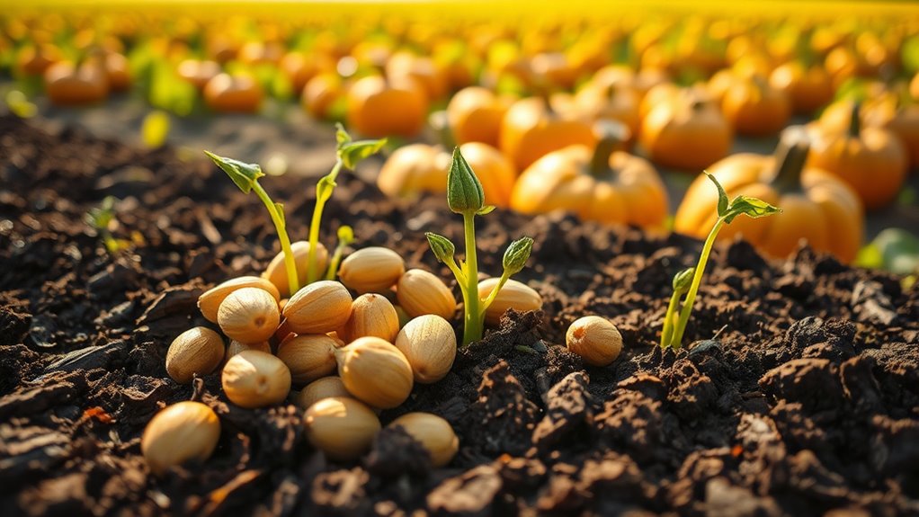planting pumpkin seeds properly