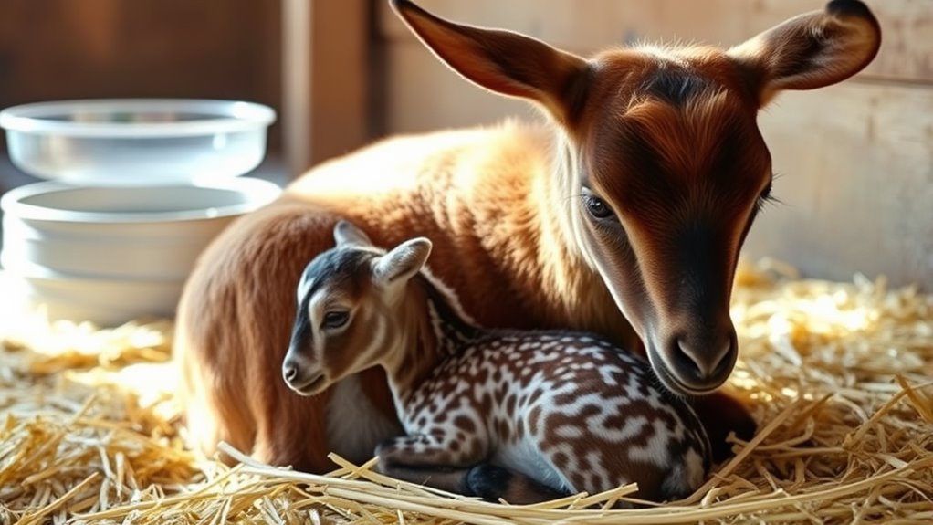 postpartum care for goats