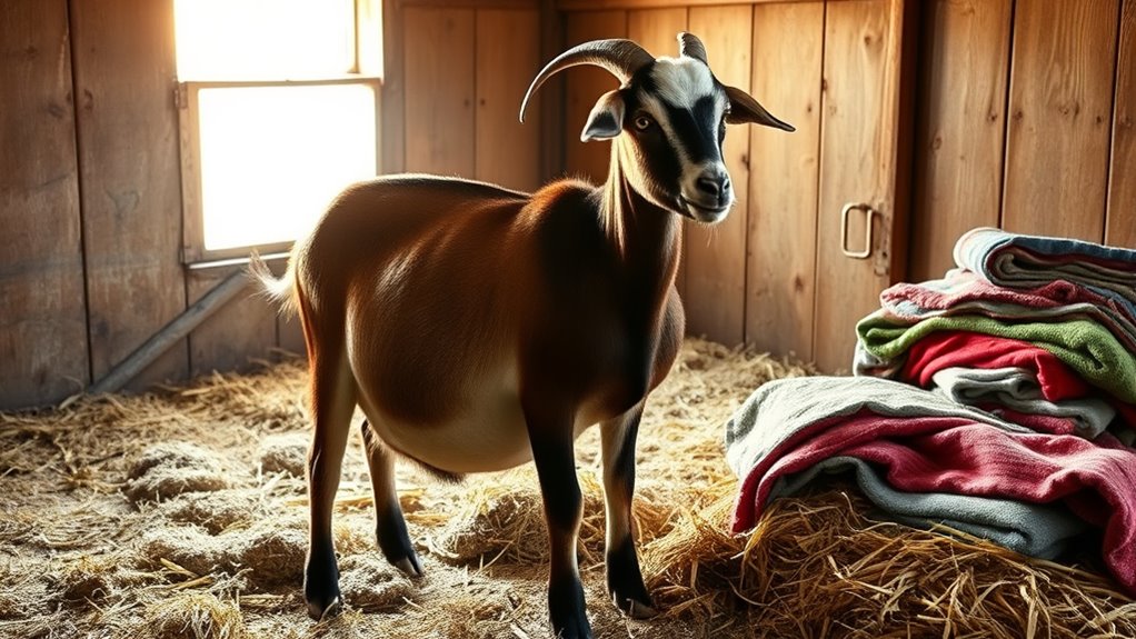 preparing for goat birth