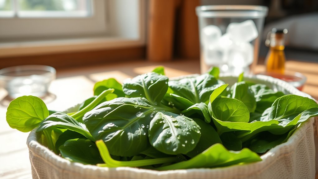 prolonging spinach freshness effectively