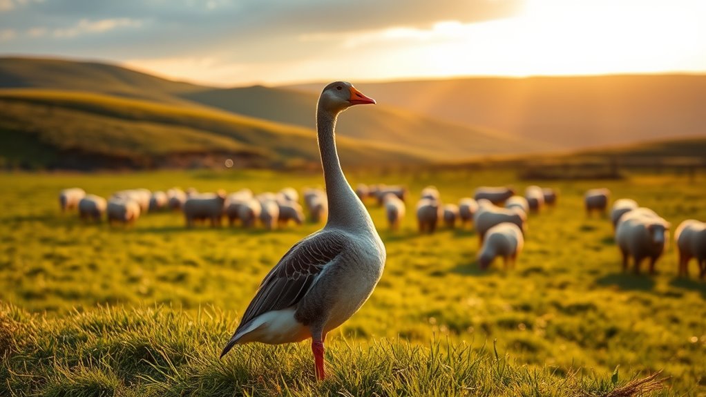 protective behavior of geese