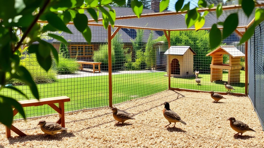 quail habitat space needs