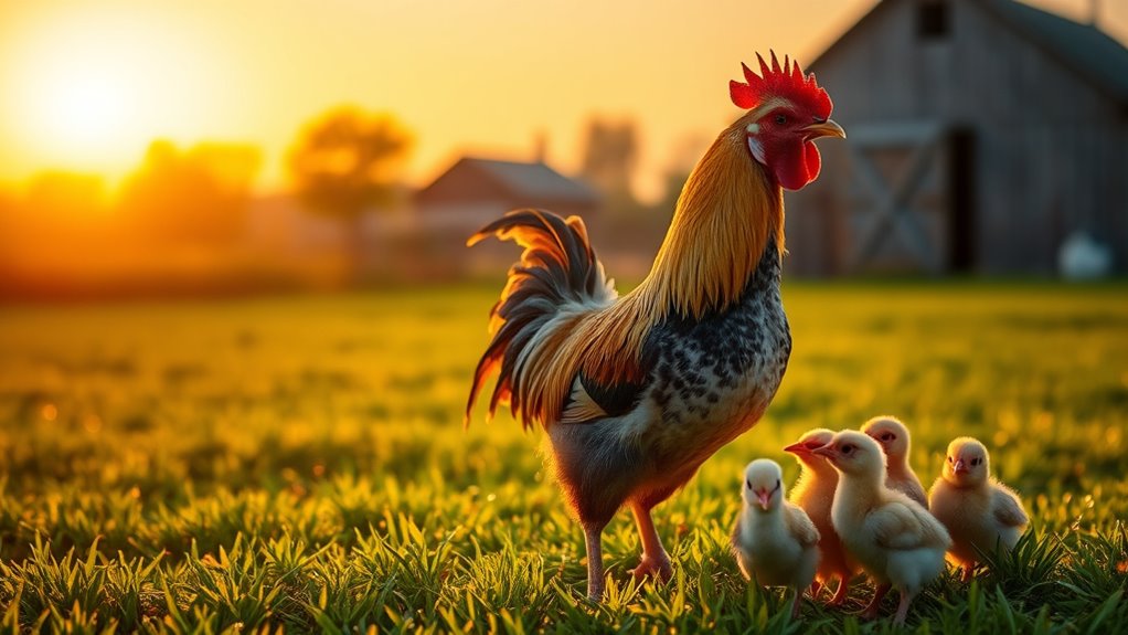 rooster growth and maturation
