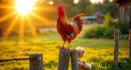 roosters begin crowing early