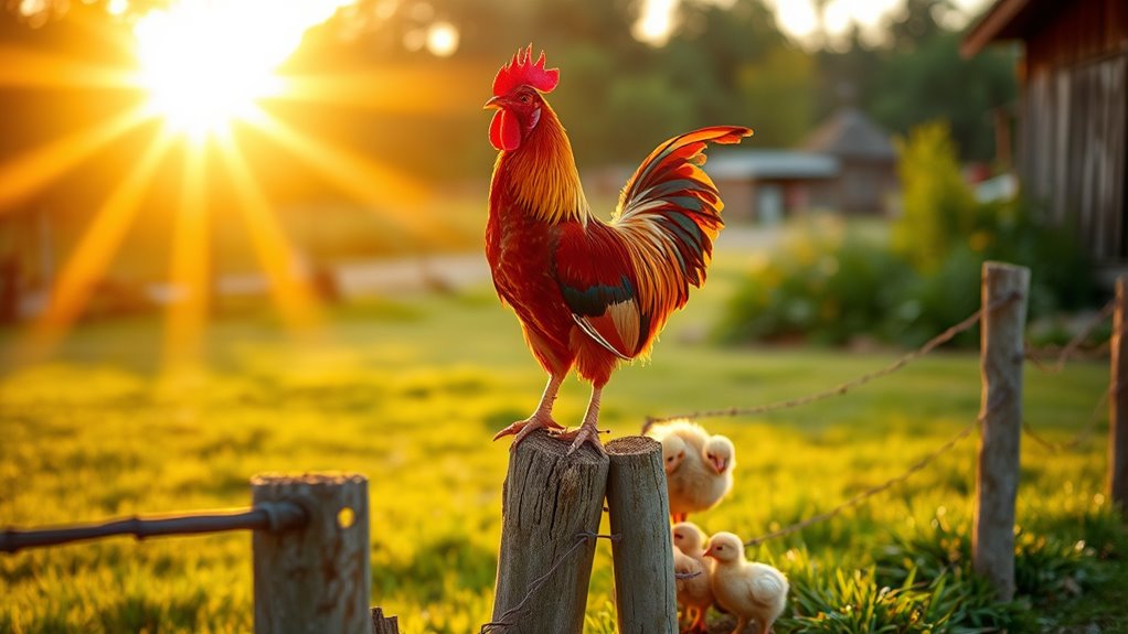 roosters begin crowing early
