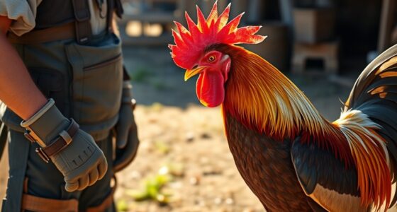 safe rooster handling tips