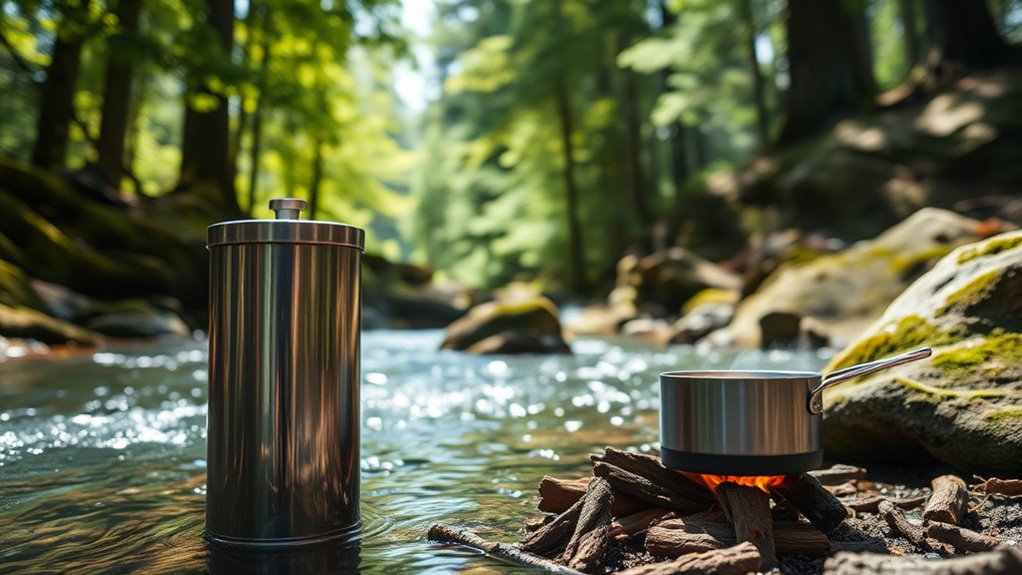 safe wilderness water purification