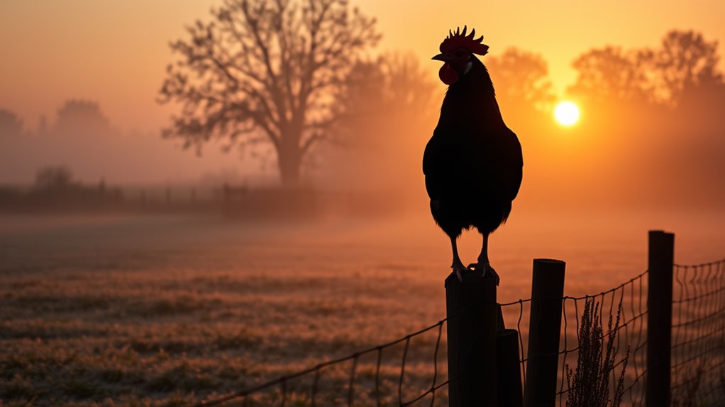 seasonal crowing behavior variations