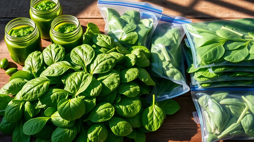 spinach freshness and longevity