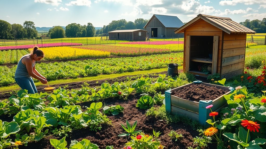 sustainable agricultural techniques employed
